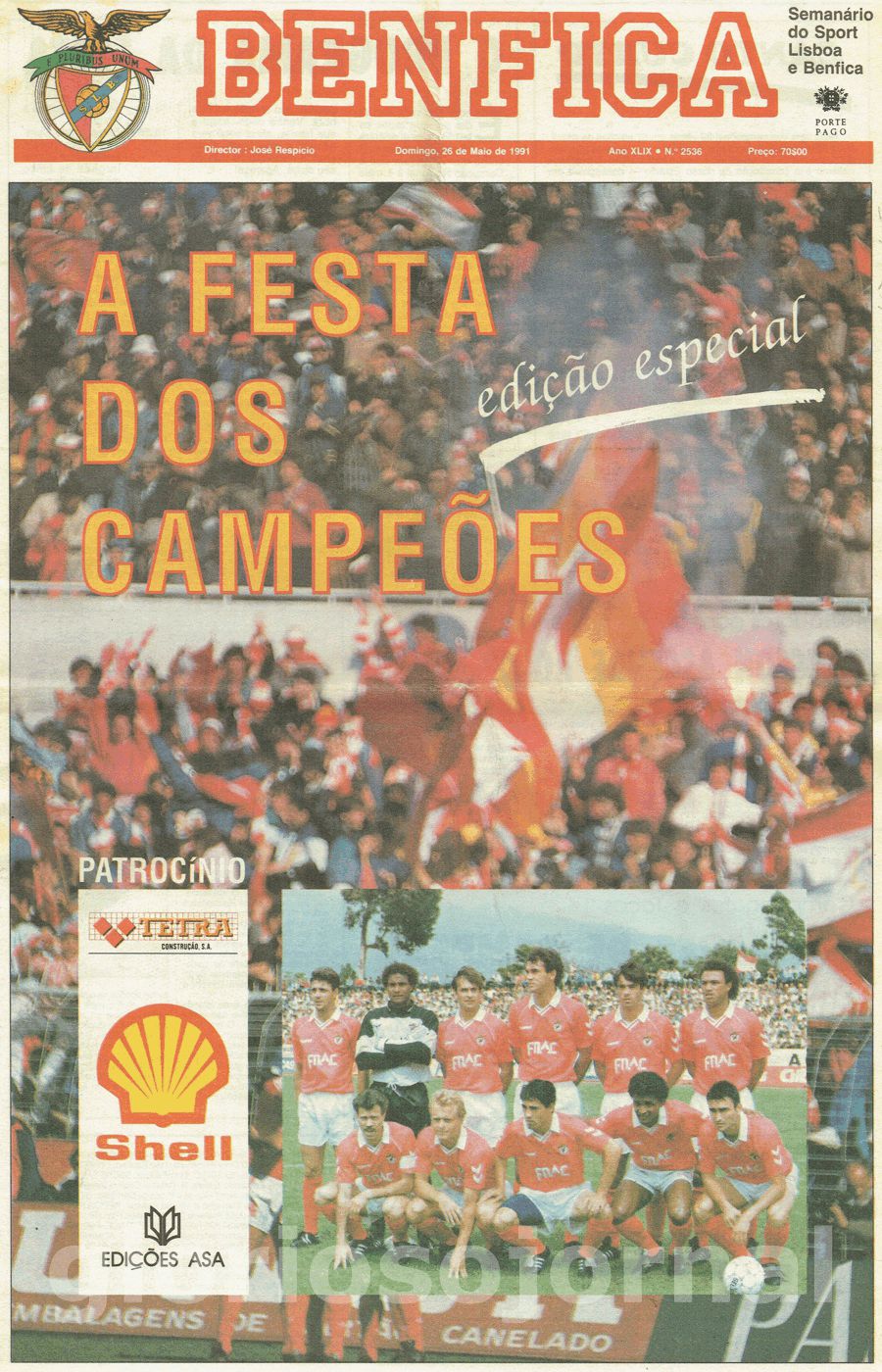 jornal o benfica 2536 1991-05-26